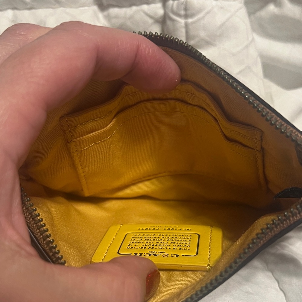 Coach Brown Leather Wristlet - Picture 3 of 4